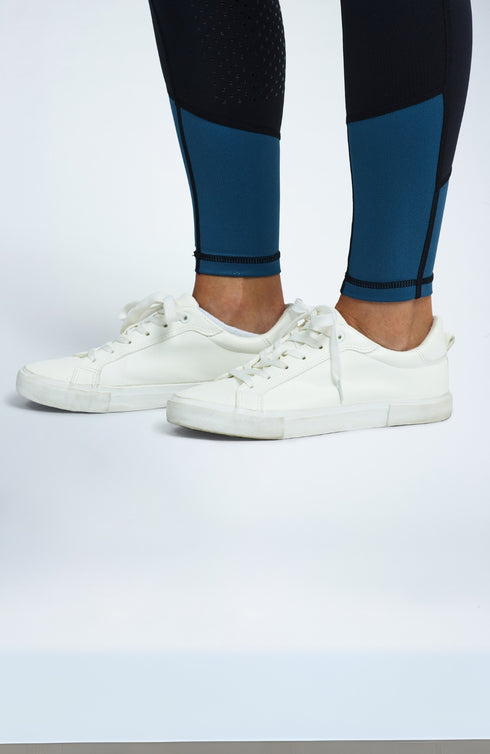 Youth Performance Riding Tights - Teal Glamour